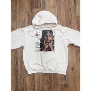 White Graphic Hoodie Poetic Justice Style | Tag S Fits Youth XL / Women‎ Small